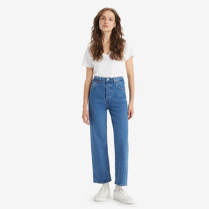 Womens Ribcage Straight Ankle Jeans | Hose