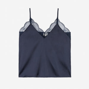 SATIN AND LACE ADELIMA TOP | Top