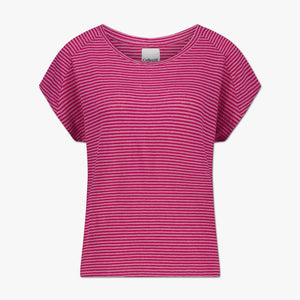 Sadie stripe | T-Shirt | Leinen