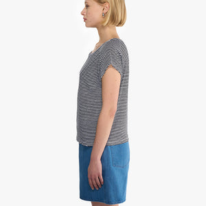 Sadie stripe | T-Shirt | Leinen