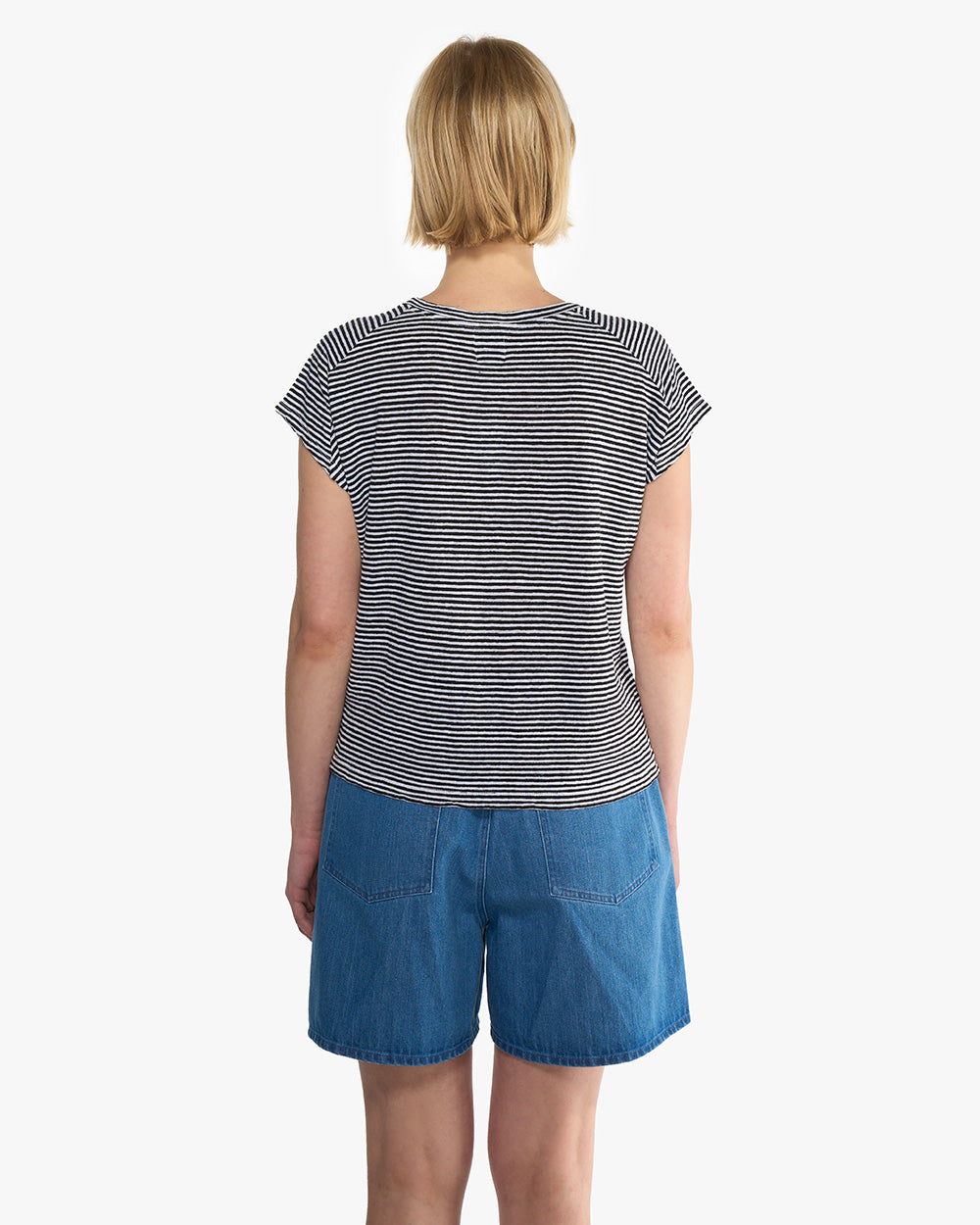 Sadie stripe | T-Shirt | Leinen