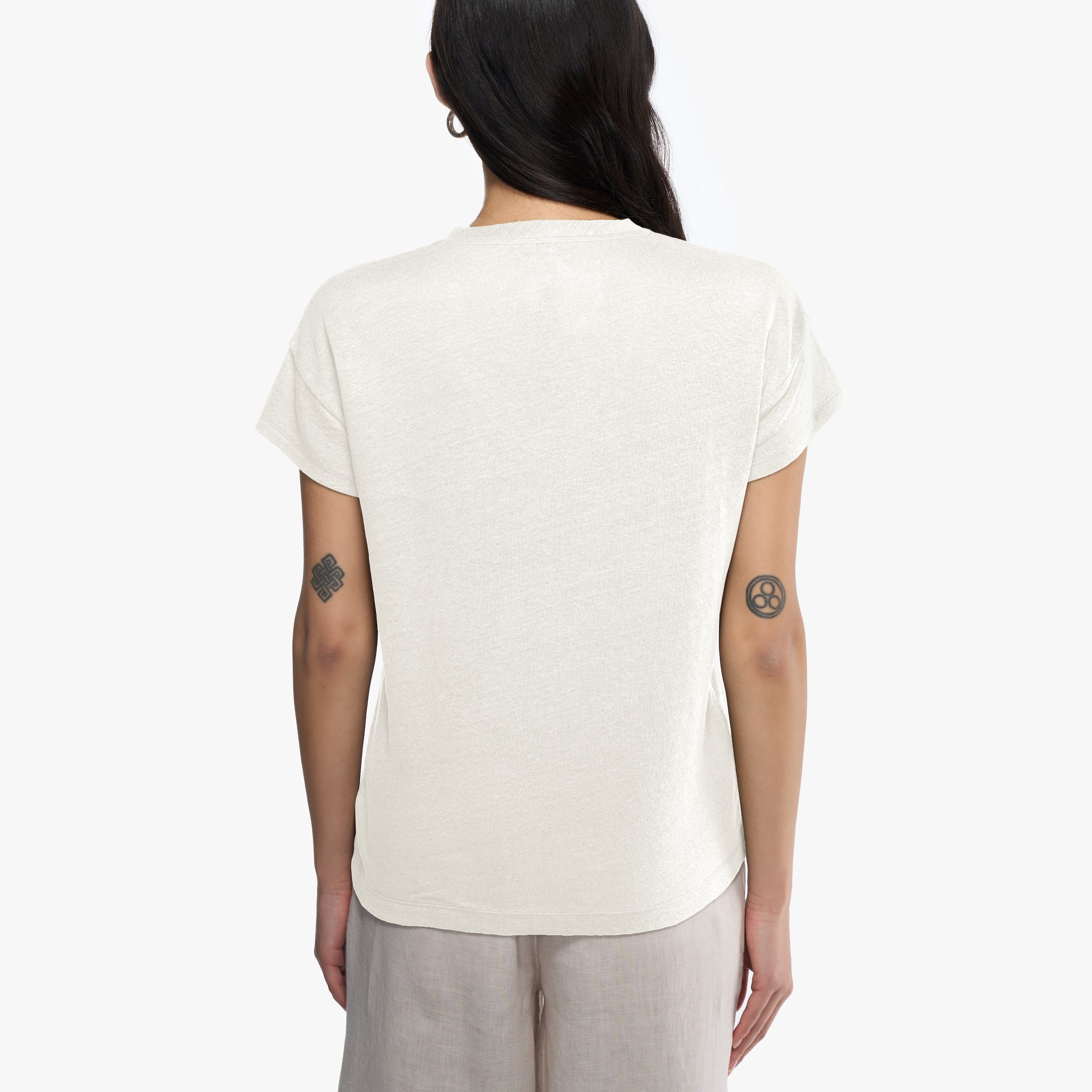 Elva solid | T-Shirt | Leinen