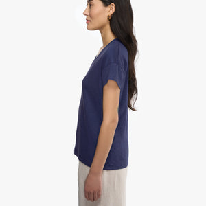Elva solid | T-Shirt | Leinen