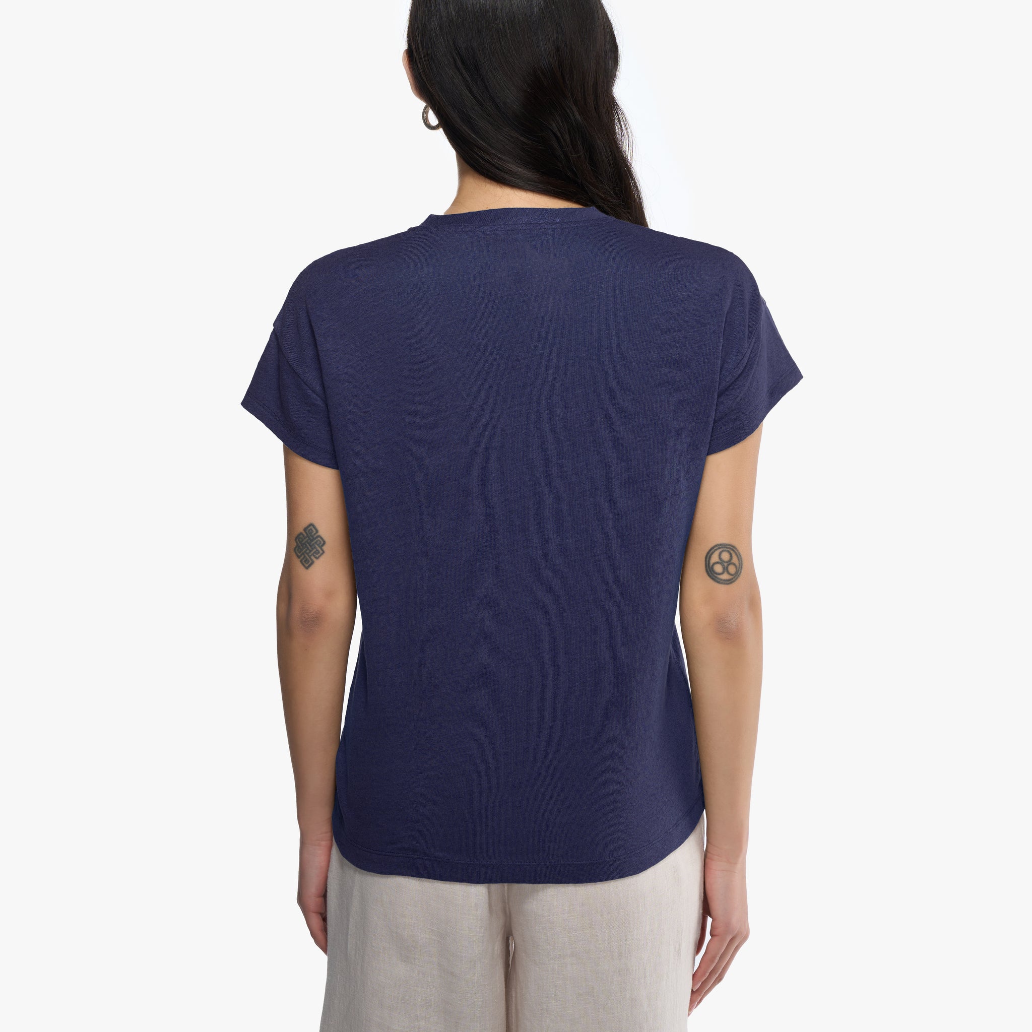 Elva solid | T-Shirt | Leinen