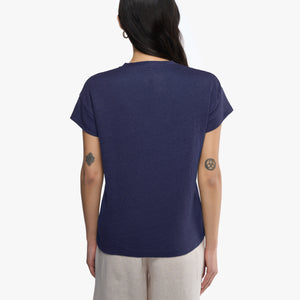 Elva solid | T-Shirt | Leinen