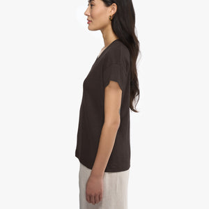 Elva solid | T-Shirt | Leinen