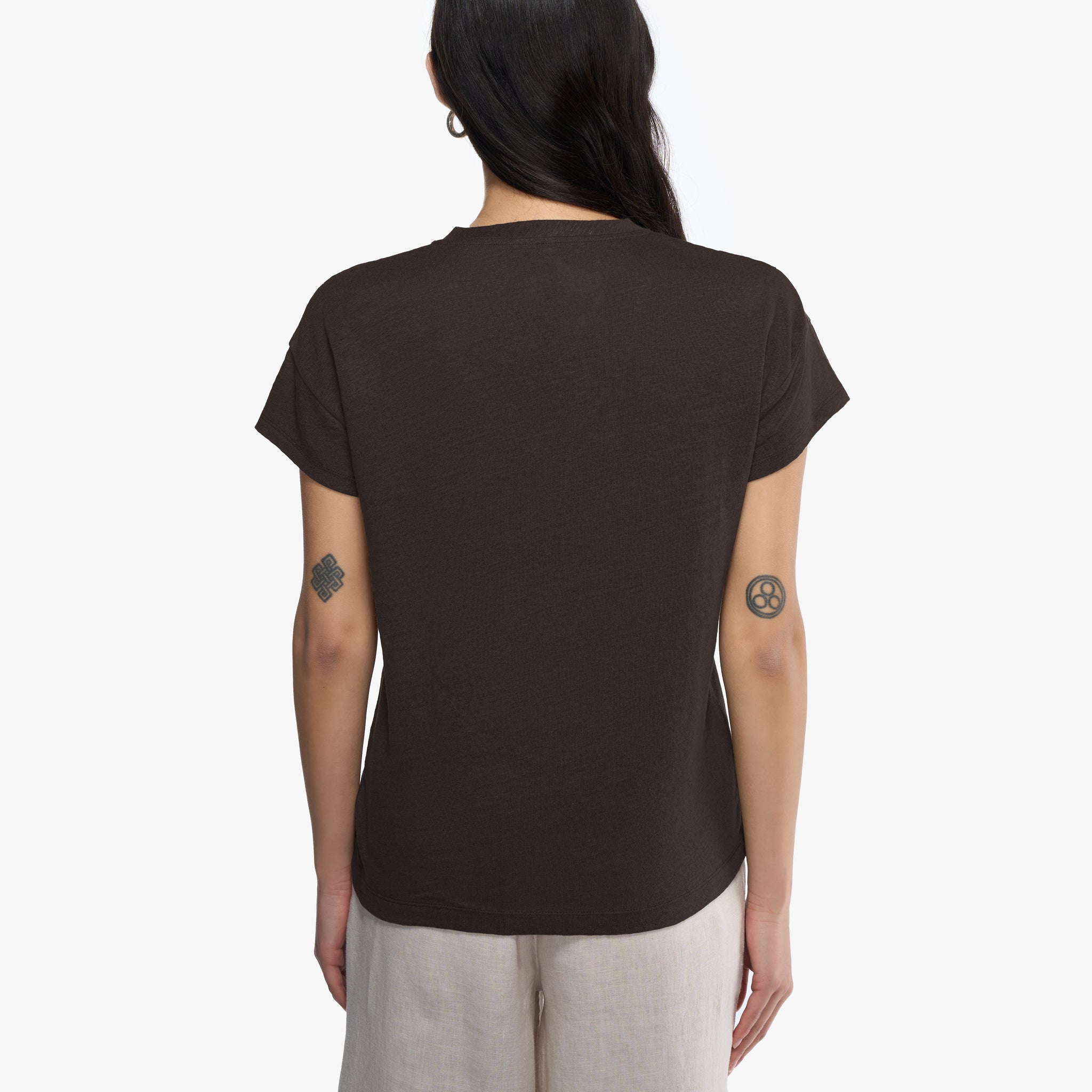 Elva solid | T-Shirt | Leinen