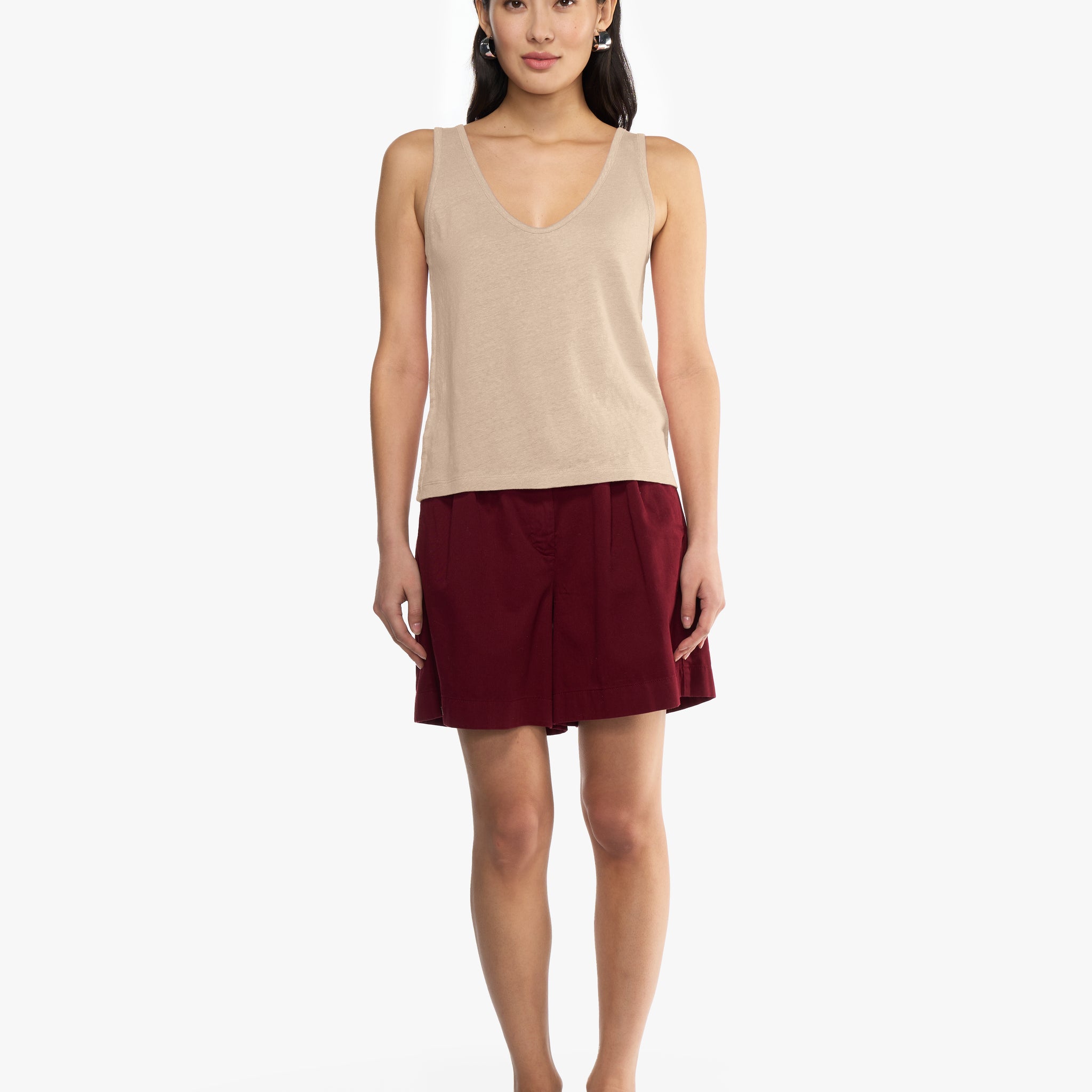 Nicole solid | Top | Leinen