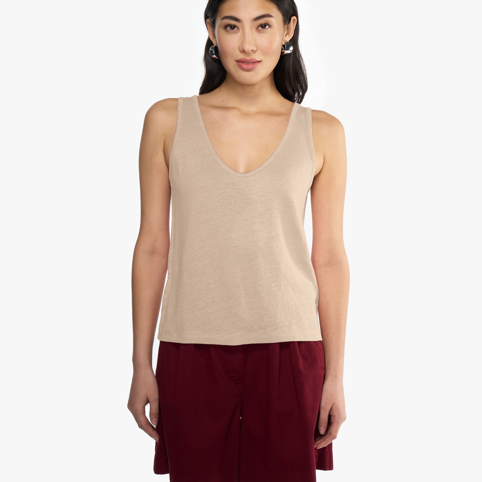 Nicole solid | Top | Leinen