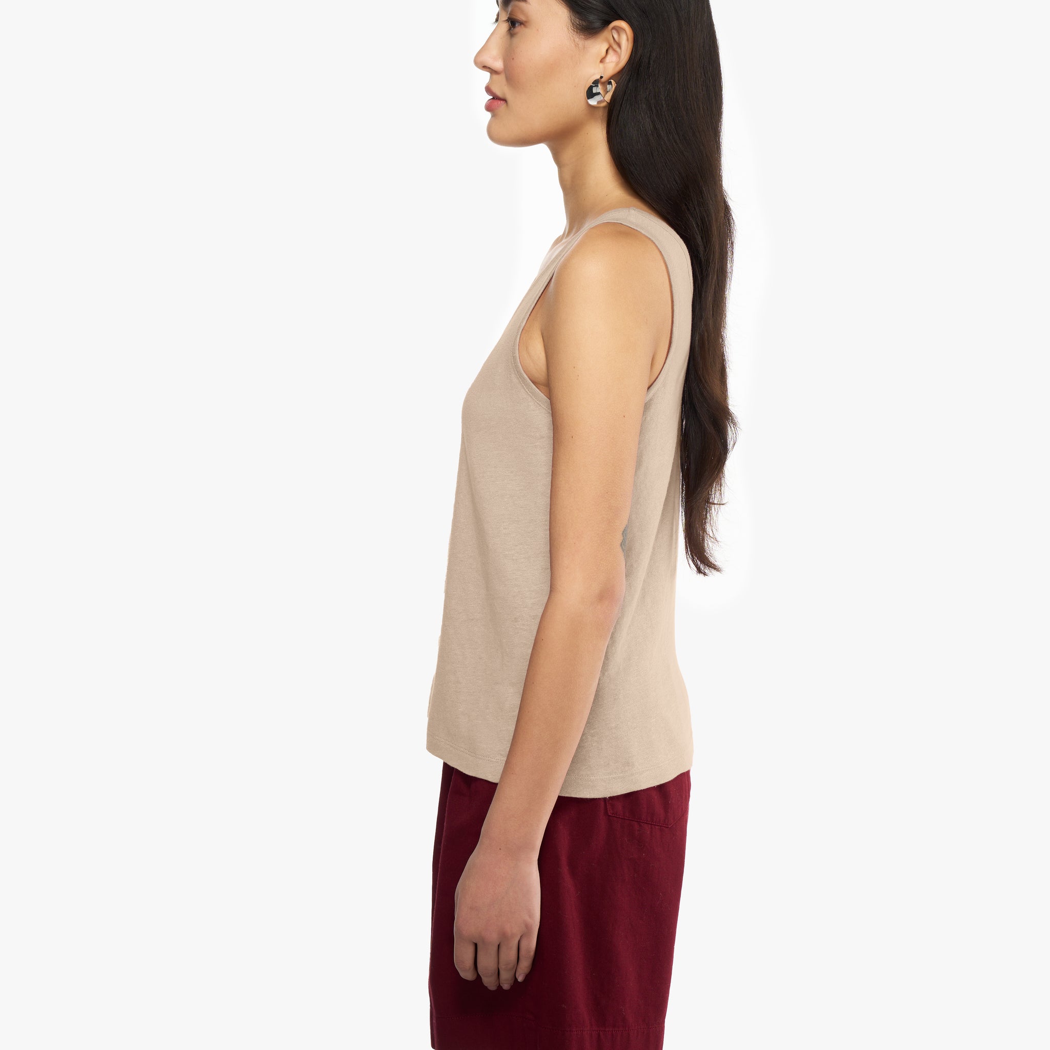 Nicole solid | Top | Leinen