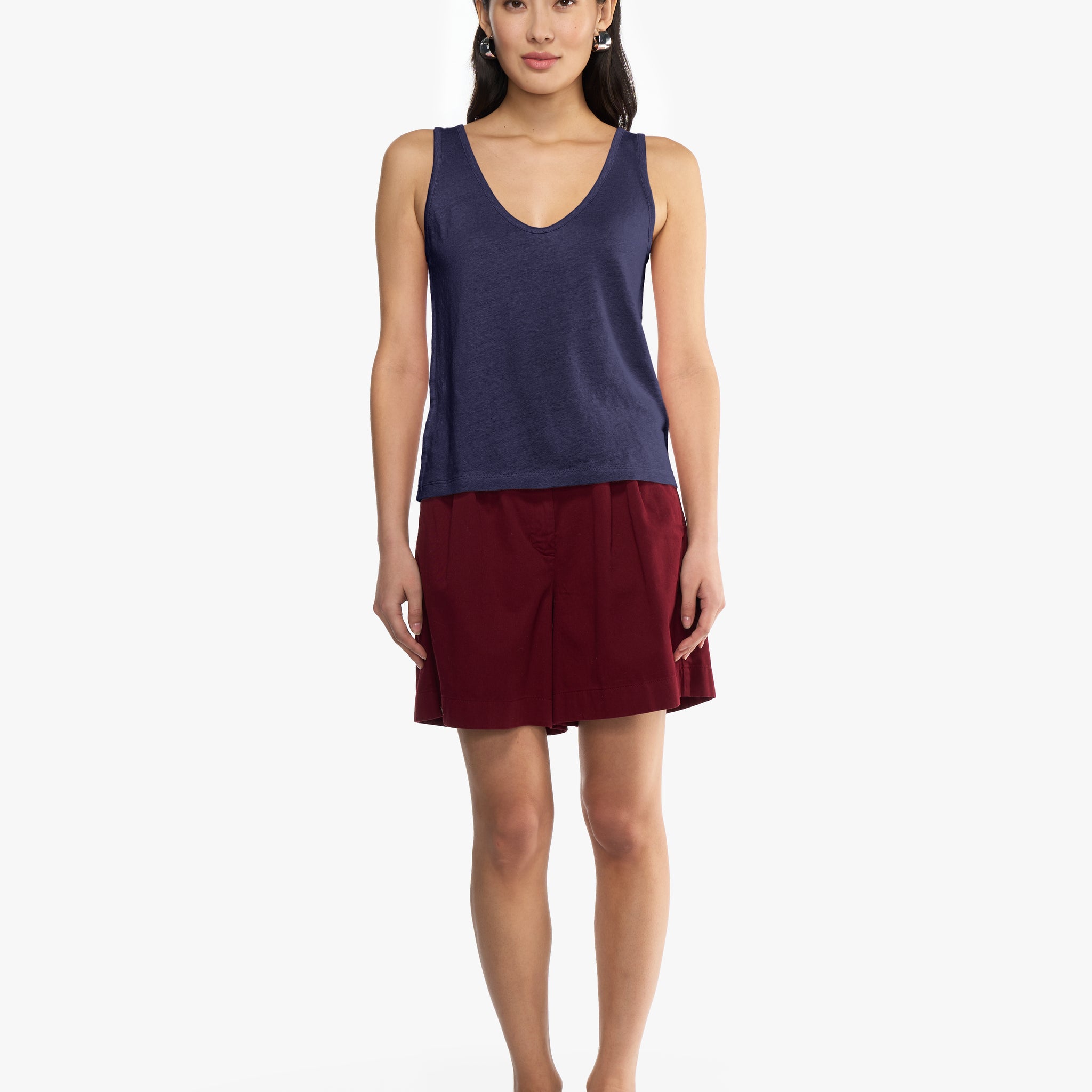 Nicole solid | Top | Leinen