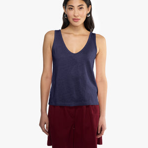 Nicole solid | Top | Leinen
