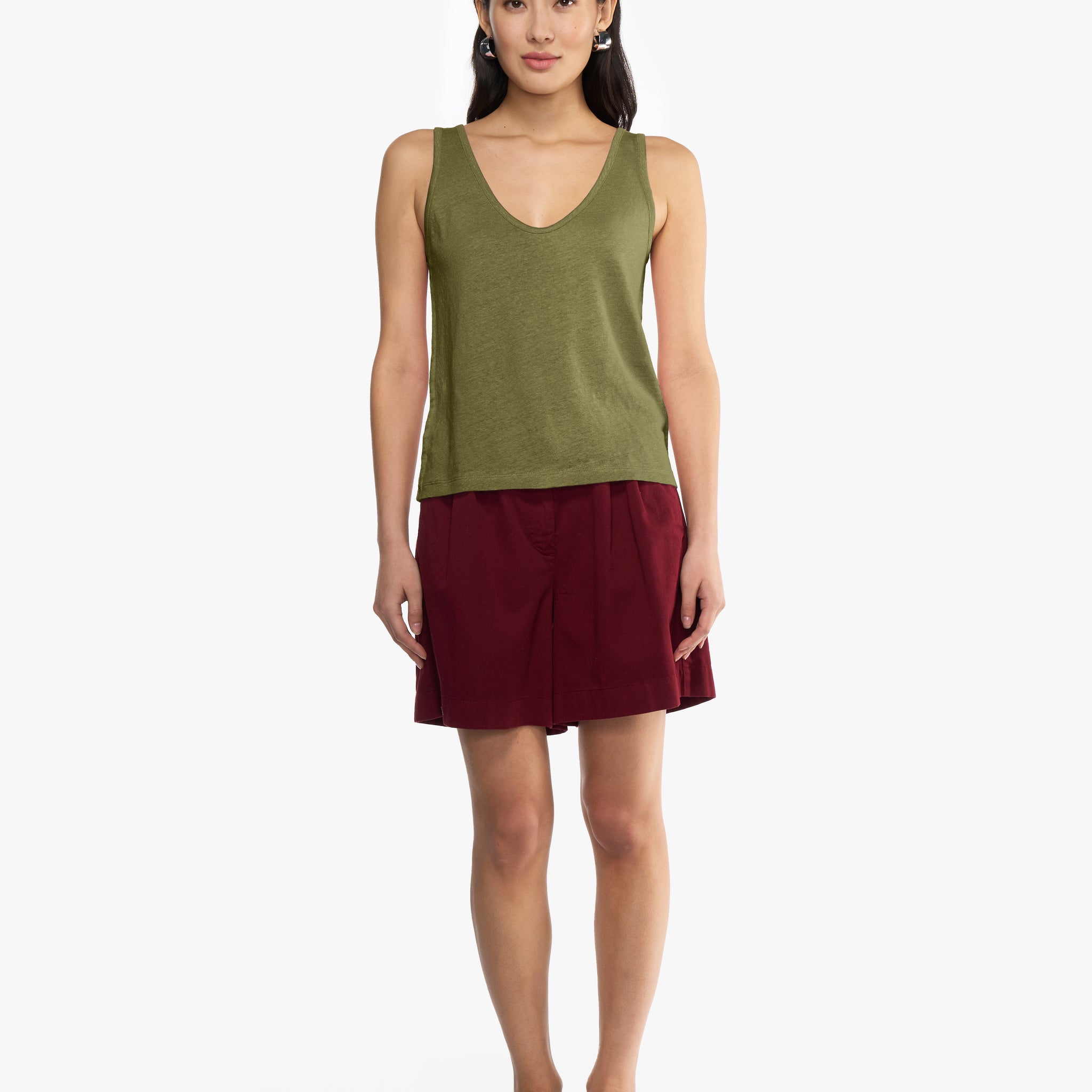 Nicole solid | Top | Leinen