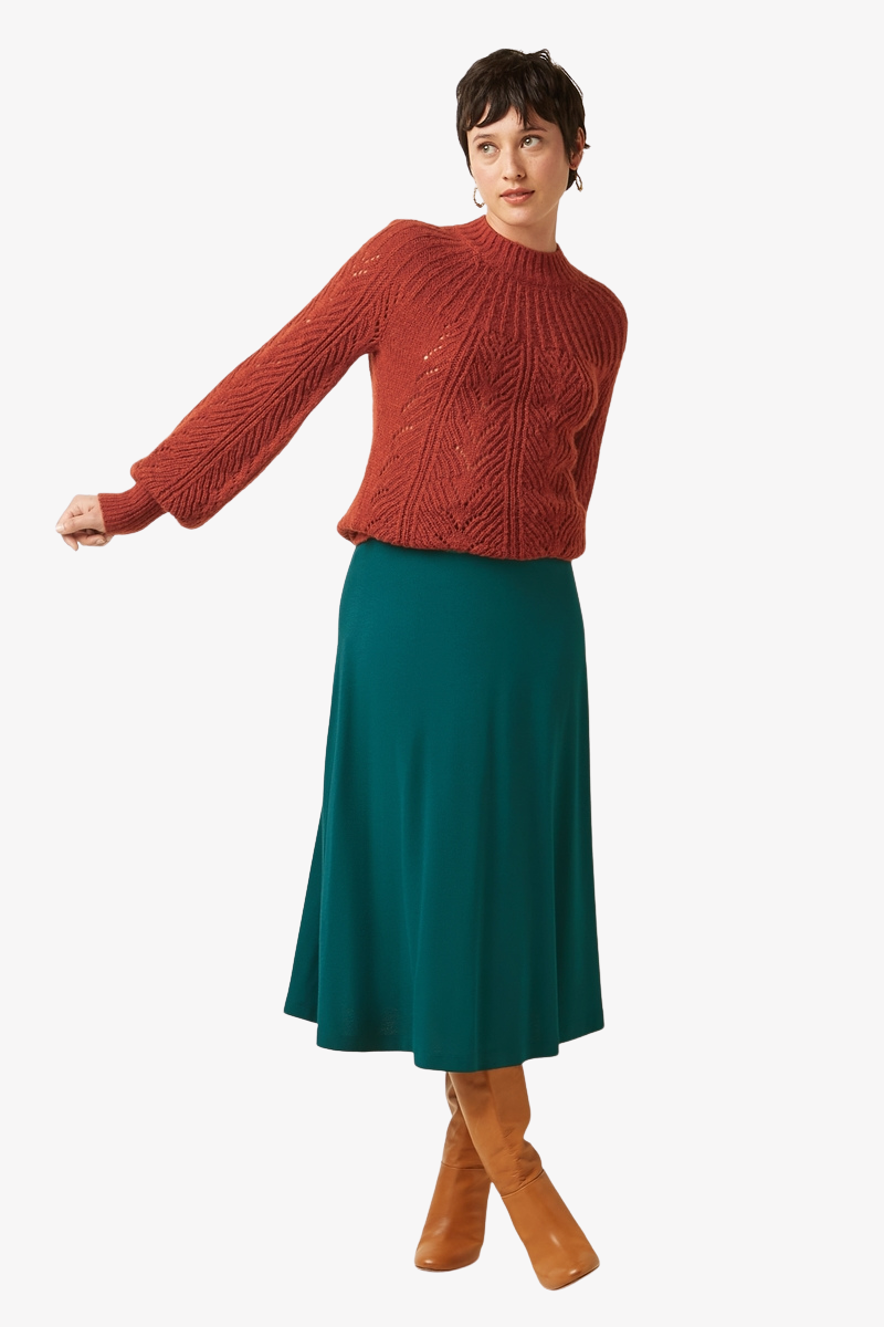 Juno Midi Skirt Milano Crepe | Jupes