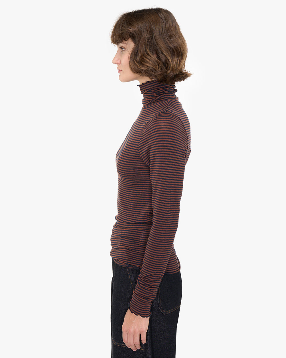 Caroline stripes | T-Shirt | Lyocell, Wolle